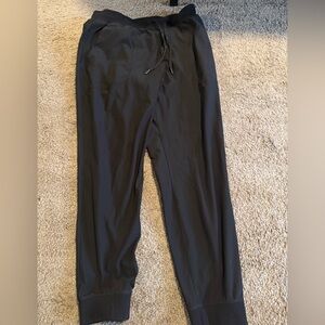 Men's Lululemon Black Jogger Pants with Elastic Drawstring Waist